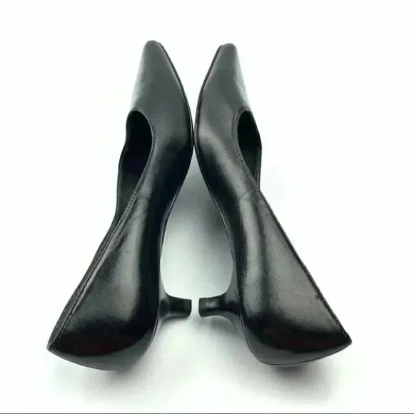 Liz Claiborne flex heels 6.5 Gertie black leather - Picture 5 of 12
